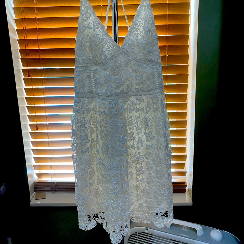 Abercrombie size L lace lined dress.